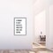 24x36 Framed Wall Art – "A Woman Is Only Helpless When Her Nails Are Drying" Quote – Silver Metallic Frame | Salon Wall Decor for Nail Salon, Hair Studio, Glam Room, Beauty Bar